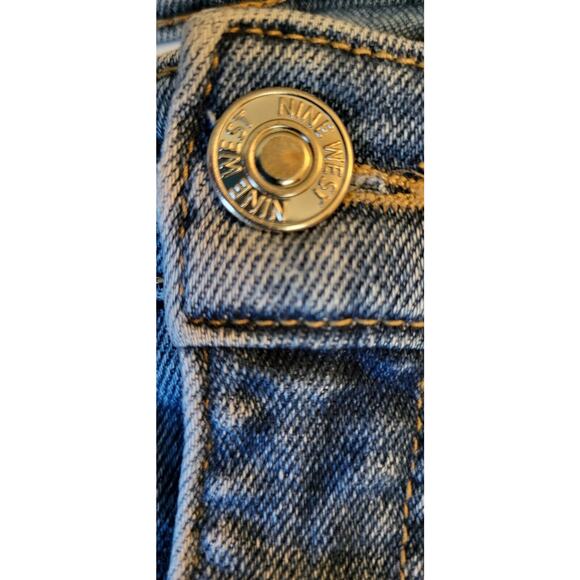 NINE WEST Sz 16 Women's High Rise Perfect Skinny Jeans Stonewashed Distressed - Picture 12 of 13